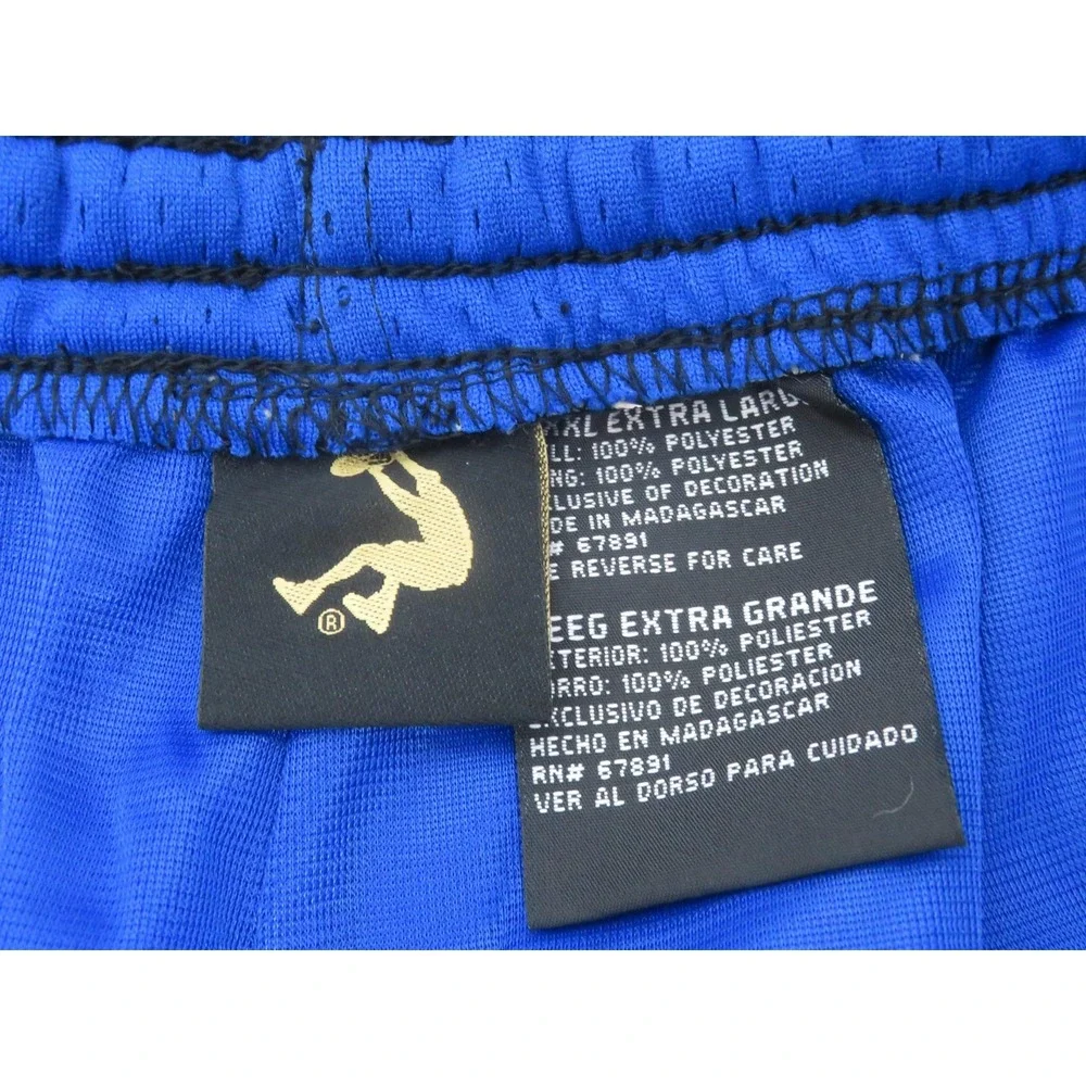 Vintage y2k And1 Basketball Shorts Mens XXL Black Blue Mesh Workout Baggy